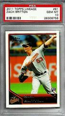 Zach Britton #61 Baseball Cards 2011 Topps Lineage Prices