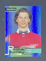 Moritz Seider [Red] #RJ-11 Hockey Cards 2021 Upper Deck Synergy Rookie Journey Draft Prices