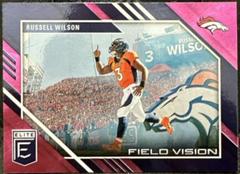 Russell Wilson [Pink] #FV-6 Football Cards 2023 Panini Donruss Elite Field Vision Prices