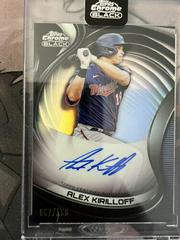Alex Kirilloff [Refractor] Baseball Cards 2022 Topps Chrome Black Autographs Prices