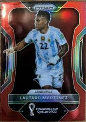Lautaro Martinez [Red] Soccer Cards 2022 Panini Prizm World Cup Prices