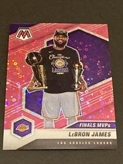 LeBron James [Fast Break Pink] #297 Basketball Cards 2020 Panini Mosaic Prices