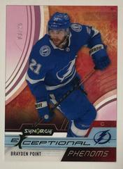 Brayden Point [Pink] Hockey Cards 2021 Upper Deck Synergy Exceptional Phenoms Prices