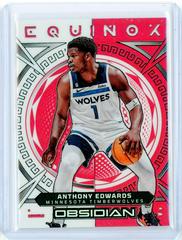 Anthony Edwards [Red Flood] #26 Basketball Cards 2022 Panini Obsidian Equinox Prices