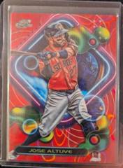 Jose Altuve [Red Flare] Baseball Cards 2023 Topps Cosmic Chrome Prices