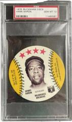 Hank Aaron Baseball Cards 1976 Buckmans Discs Prices