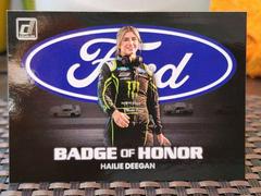 Hailie Deegan #BH-HD Racing Cards 2023 Panini Donruss NASCAR Badge of Honor Prices