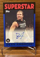 Dean Ambrose [Blue] Wrestling Cards 2016 Topps WWE Heritage Autographs Prices