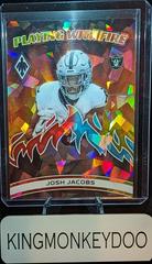 Josh Jacobs [Fire Ice] #PWF-4 Football Cards 2023 Panini Phoenix Playing with Fire Prices