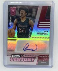 Jalen Williams [Pink] Basketball Cards 2022 Panini Chronicles Draft Picks Turn of the Century Autographs Prices