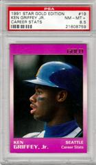 Ken Griffey Jr. [Career Stats] #19 Baseball Cards 1991 Star Gold Edition Prices