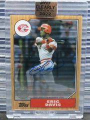 Eric Davis [Orange] #87TBA-ED Baseball Cards 2022 Topps Clearly Authentic 1987 Autographs Prices