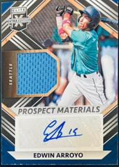 Edwin Arroyo #PMS-EA Baseball Cards 2022 Panini Elite Extra Edition Prospect Materials Signatures Prices