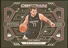 Luka Doncic [Red] #9 Basketball Cards 2021 Panini Obsidian Pitch Black Prices