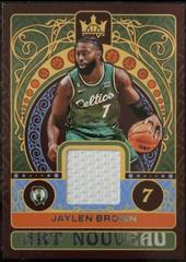 Jaylen Brown #AN-JBB Basketball Cards 2022 Panini Court Kings Art Nouveau Prices