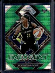 Arike Ogunbowale [Green Pulsar] Basketball Cards 2022 Panini Prizm WNBA Emergent Prices