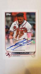 Ronald Acuna Jr. Baseball Cards 2022 Topps Mini Autographs Prices