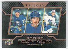 Owen Power Hockey Cards 2022 Upper Deck Trilogy Rookie Triptychs Prices