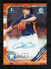 Brandon Bielak [Orange Refractor] #CPA-BB Baseball Cards 2019 Bowman Chrome Prospects Autographs Prices