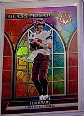Tom Brady Football Cards 2022 Panini Mosaic Glass Prices
