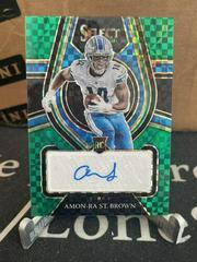 Amon Ra St. Brown [Green] Football Cards 2021 Panini Select Rookie Signatures Prices