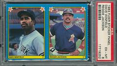 Dave Winfield [Reggie Jackson] Baseball Cards 1983 Fleer Sticker Panel Prices
