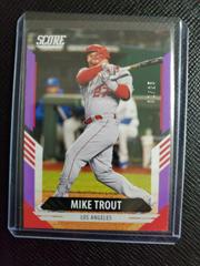Mike Trout [Purple] Baseball Cards 2021 Panini Chronicles Score Prices