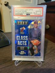 Dwyane Wade [Blue Cracked Ice] #14 Basketball Cards 2018 Panini Contenders Optic Class Acts Prices