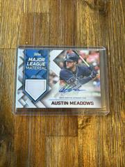 Austin Meadows Baseball Cards 2022 Topps Major League Material Autographs Prices