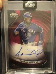 Adolis Garcia [Red] Baseball Cards 2022 Topps Chrome Black Autographs Prices