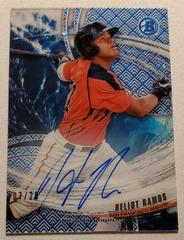 Heliot Ramos [Autograph Ocean Blue] Baseball Cards 2018 Bowman High Tek Tides of Youth Prices