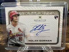 Nolan Gorman Baseball Cards 2023 Topps Definitive Autograph Collection Prices