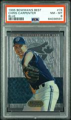 Chris Carpenter [Blue Refractor] #74 Baseball Cards 1995 Bowman's Best Prices