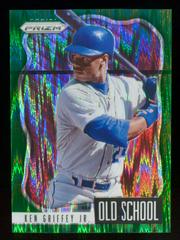 Ken Griffey Jr. [Green Flash Prizm] Baseball Cards 2021 Panini Prizm Old School Prices