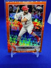 Albert Pujols [Orange] #85 Baseball Cards 2022 Topps Chrome Logofractor Prices