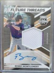 Benny Montgomery #FTS-BM Baseball Cards 2022 Panini Elite Extra Edition Future Threads Signatures Prices