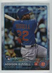 Addison Russell [Prism Refractor] #24 Baseball Cards 2015 Topps Chrome Prices