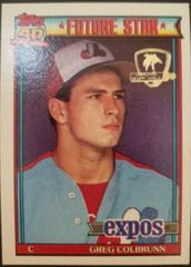 Greg Colbrunn #91 Baseball Cards 1991 Topps Desert Shield Prices