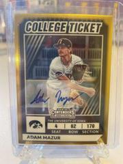 Adam Mazur [Signature Gold] Baseball Cards 2022 Panini Elite Extra Edition College Tickets Optic Prices