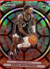 Dariq Whitehead #13 Basketball Cards 2023 Panini Prizm Draft Picks Stained Glass Prices