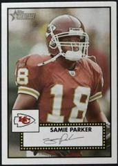 Samie Parker [Black Back] #8 Football Cards 2006 Topps Heritage Prices