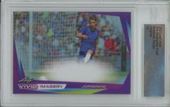 Jorginho [Purple] #VI-J1 Soccer Cards 2022 Leaf Vivid Imagery Prices