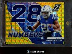 Jonathan Taylor [Gold] Football Cards 2022 Panini Zenith Behind the Numbers Prices