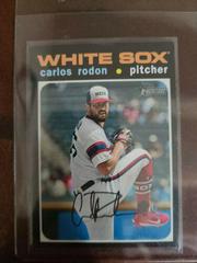 Carlos Rodon [Throwback] #588 Baseball Cards 2020 Topps Heritage Prices