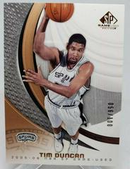 Tim Duncan Basketball Cards 2005 SP Game Used Prices