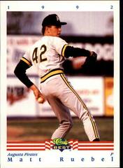 Matt Ruebel #19 Baseball Cards 1992 Classic Best Prices