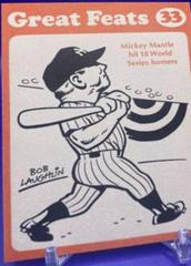 Mickey Mantle [Red Border] Baseball Cards 1972 Laughlin Great Feats Prices