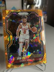 Coby White [Orange Ice Prizm] Basketball Cards 2020 Panini Prizm Prices
