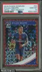 Kylian Mbappe [Optic Red Velocity] Soccer Cards 2018 Panini Donruss Prices