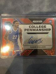 Cason Wallace [Choice Red] #CP-CWL Basketball Cards 2023 Panini Prizm Draft Picks College Penmanship Autographs Prices